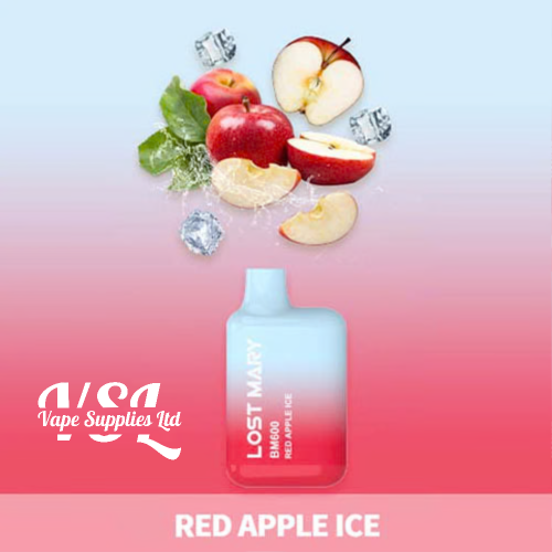 Lost Mary BM600 Disposable Vape Red Apple Ice 20MG – Vape Supplies