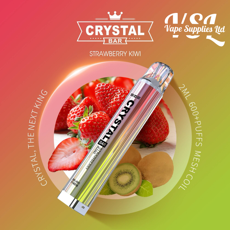 SKE Crystal Bar 600 Strawberry Kiwi Disposable Vape 20mg