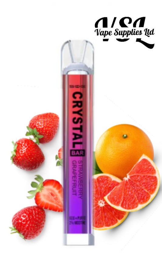 SKE Crystal Bar 600 Strawberry Grapefruit Disposable Vape 20mg