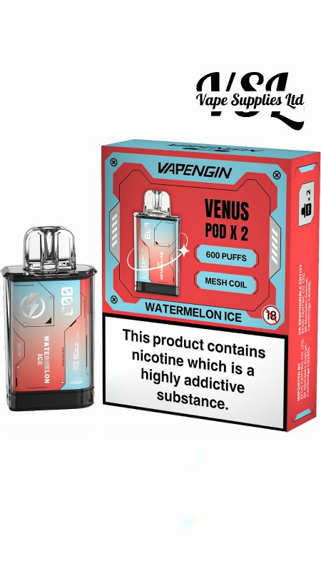 Vapengin VENUS Replacement Mesh Coil Watermelon Ice Flavour Pods Pack of 2