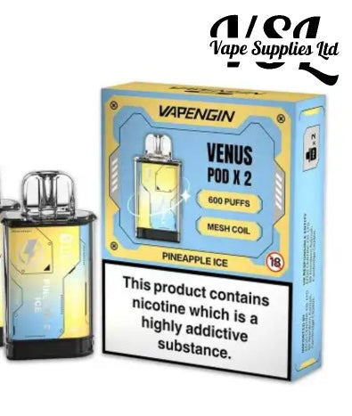 Vapengin VENUS Replacement Mesh Coil Pineapple Ice Flavour Pods Pack of 2