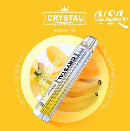 SKE Crystal Bar 600 Banana Ice Disposable Vape 20mg