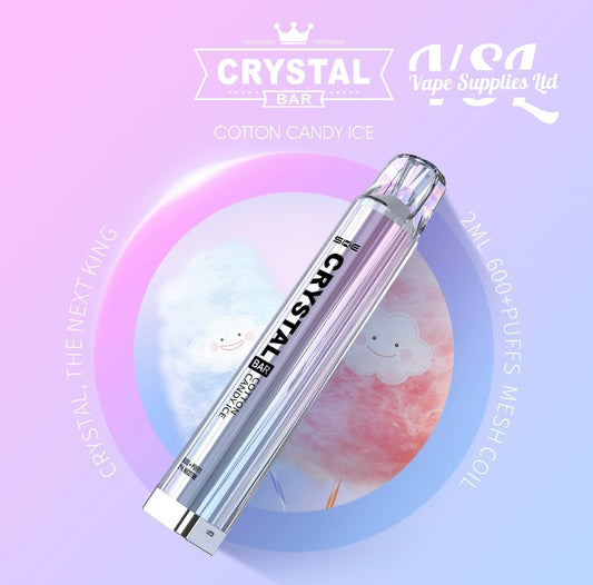 SKE Crystal Bar 600 Cotton Candy Ice Disposable Vape 20mg