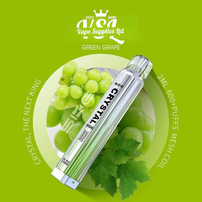 SKE Crystal Bar 600 Green Grape Disposable Vape 20mg