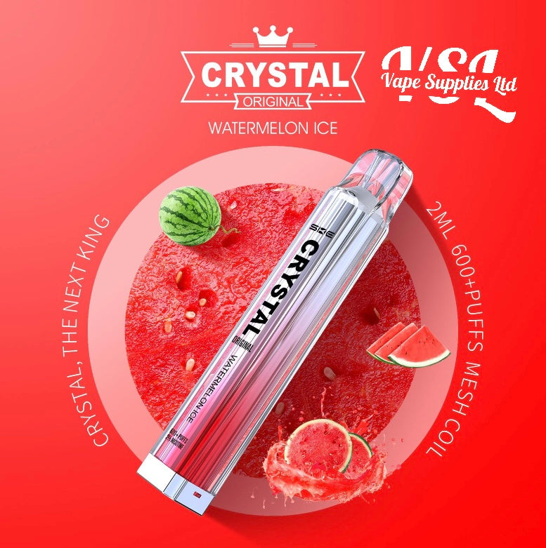 SKE Crystal Bar 600 Watermelon Ice Disposable Vape 20mg