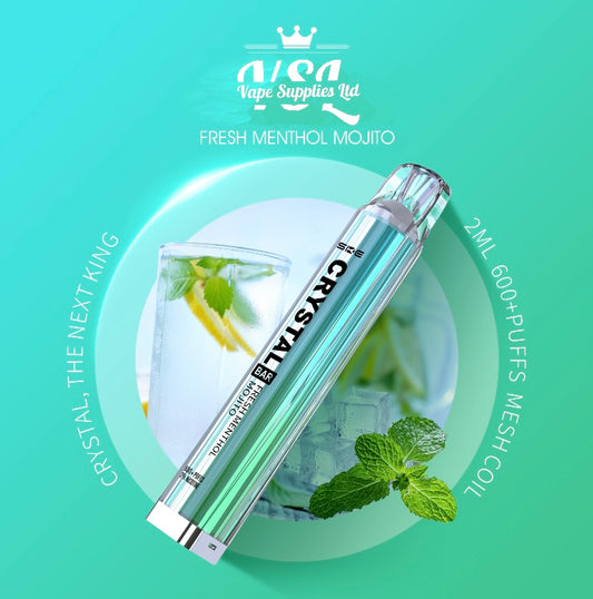 SKE Crystal Bar 600 Fresh Menthol Mojito Disposable Vape 20mg