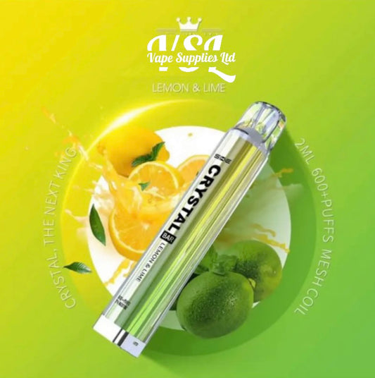 SKE Crystal Bar 600 Lemon and Lime Disposable Vape 20mg