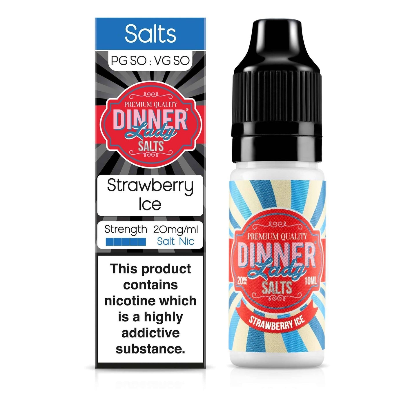 Dinner Lady - Strawberry Ice Nic Salt E-Liquid