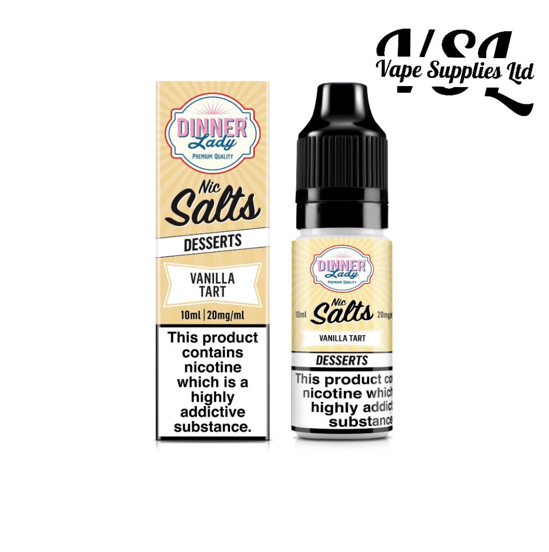 Dinner Lady - Vanilla Tart Nic Salt E-Liquid