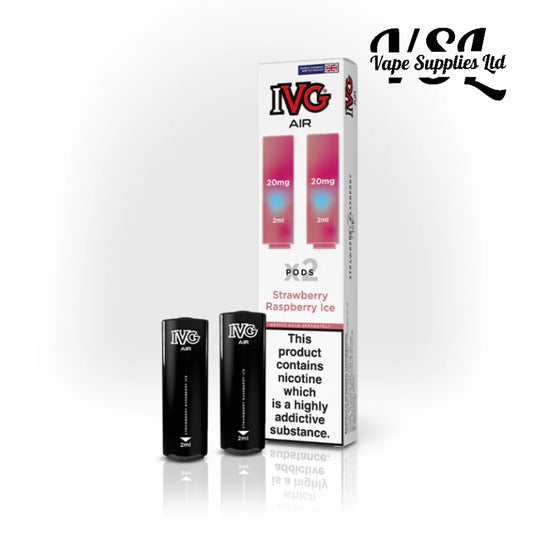 IVG Air POD's - Strawberry Raspberry Ice - 20mg