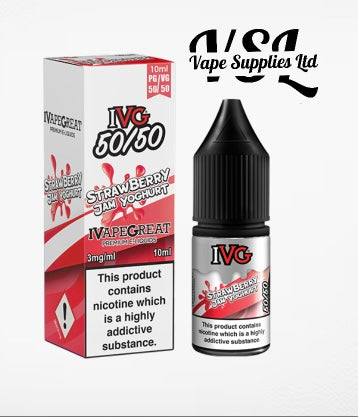 Strawberry Jam Yoghurt Nic Salt E-Liquid by IVG 12mg