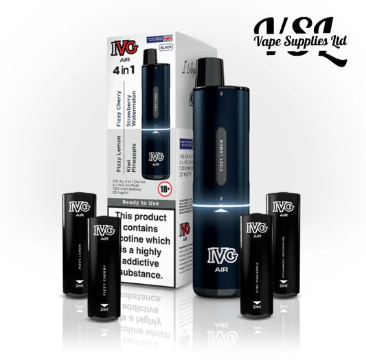 IVG AIR 4 IN 1 BLACK STARTER KIT