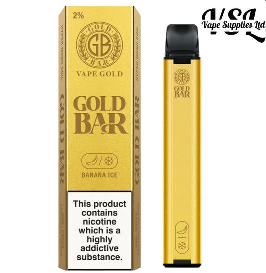 Gold Bar 600 Banana Ice Disposable Vape 20mg