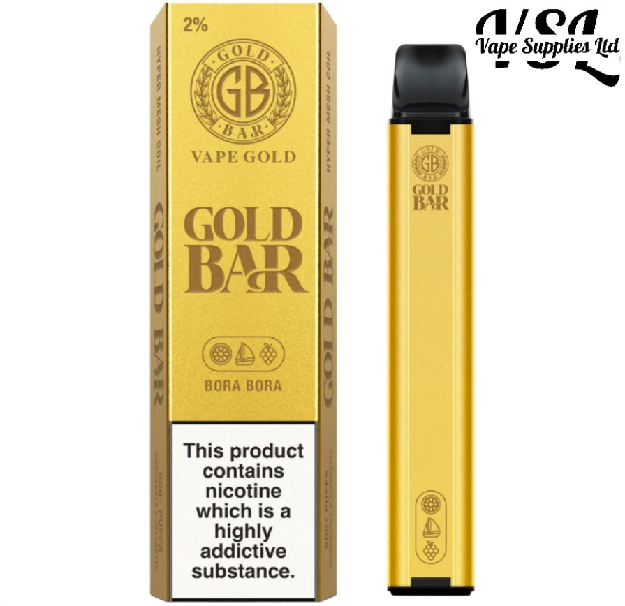 Gold Bar 600 Bora Bora Disposable Vape 20mg