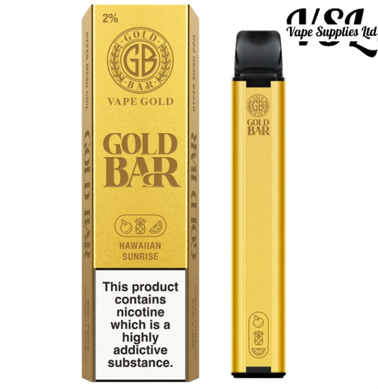 Gold Bar 600 Hawaiian Sunrise Disposable Vape 20mg