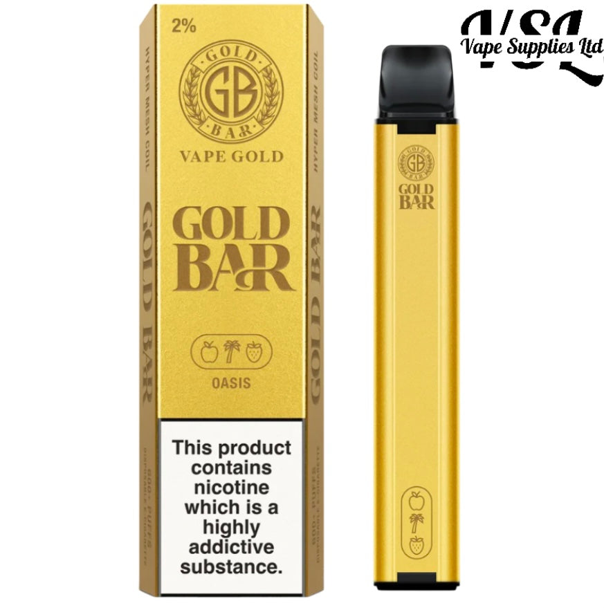 Gold Bar 600 Oasis Disposable Vape 20mg