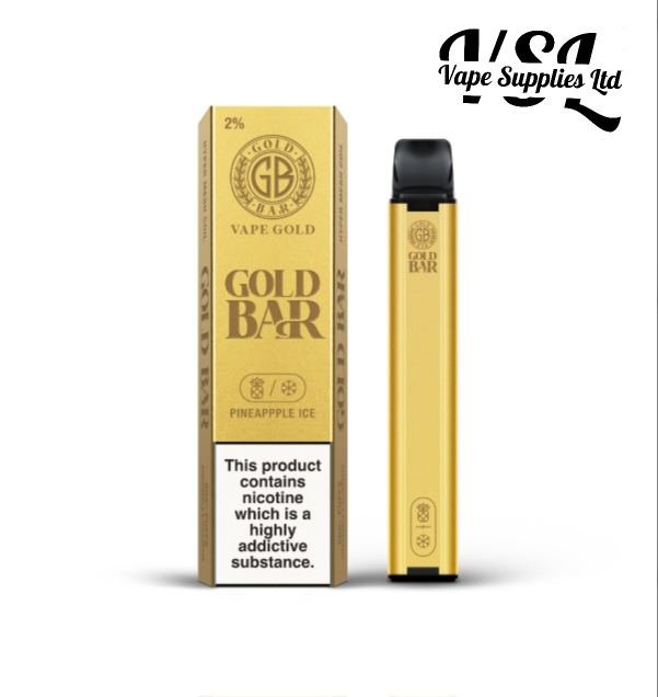 Gold Bar 600 Pineapple Ice Disposable Vape 20mg