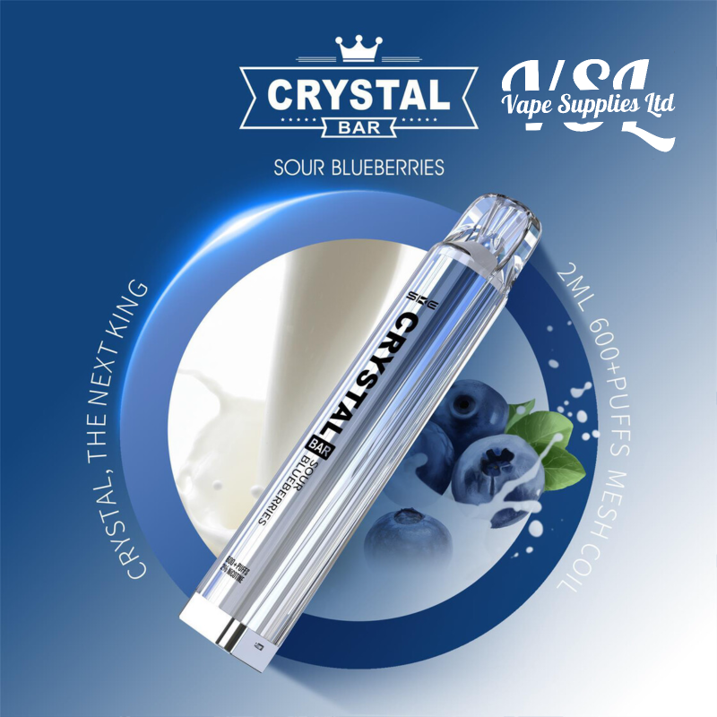 SKE Crystal Bar 600 Sour Blueberries Disposable Vape 20mg