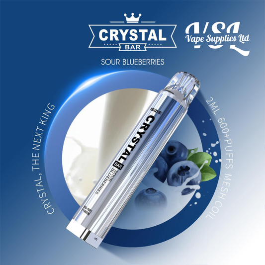 SKE Crystal Bar 600 Sour Blueberries Disposable Vape 20mg