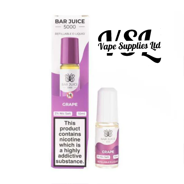 Grape Nic Salt E-Liquid by Bar Juice 5000 10mg