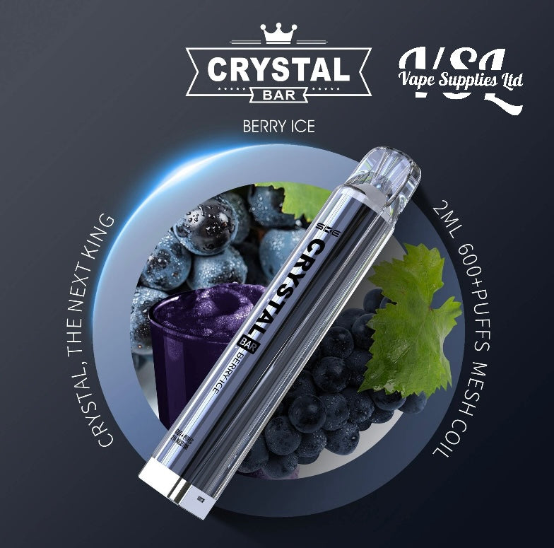 SKE Crystal Bar 600 Berry Ice Disposable Vape 20mg