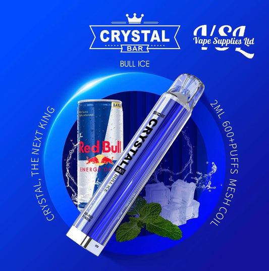 SKE Crystal Bar 600 Bull Ice Disposable Vape 20mg