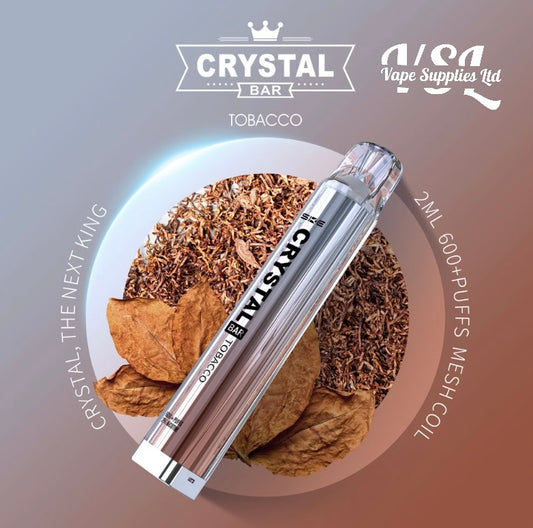 SKE Crystal Bar 600 Tobacco Disposable Vape 20mg