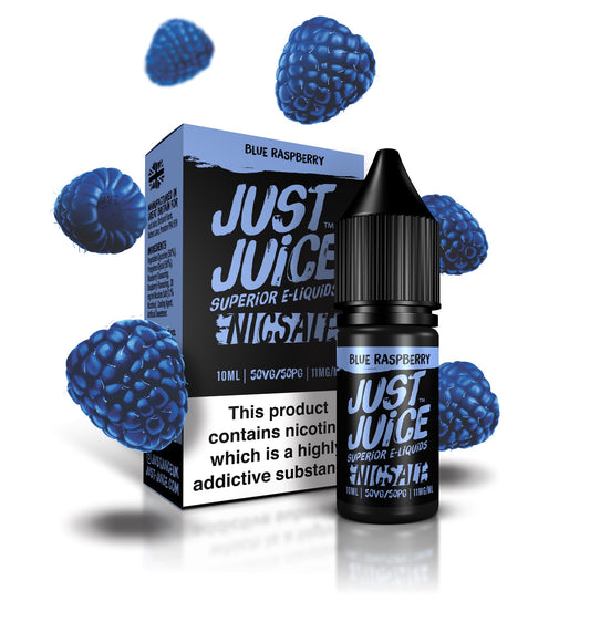 Blue Raspberry Nic Salt E-Liquid by Just Juice | Vape Supplies Aberdeenshire