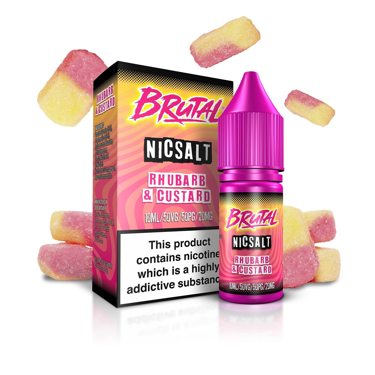 Rhubarb & Custard Nic Salt E-Liquid by Just Juice | Vape Supplies  Aberdeenshire