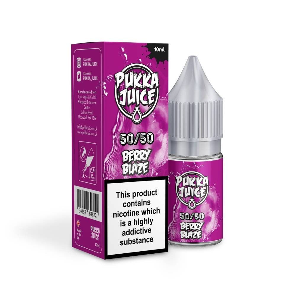 Berry Blaze Nic Salt E-Liquid by Pukka Juice | Vape Supplies Aberdeenshire