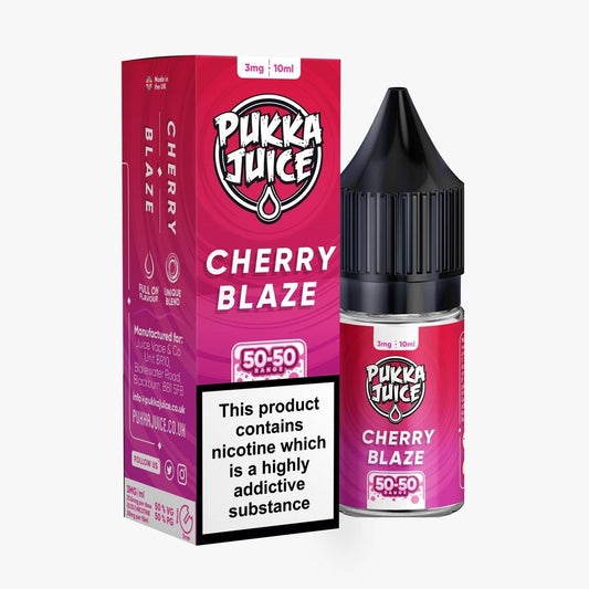 Cherry Blaze Nic Salt E-Liquid by Pukka Juice | Vape Supplies Aberdeenshire