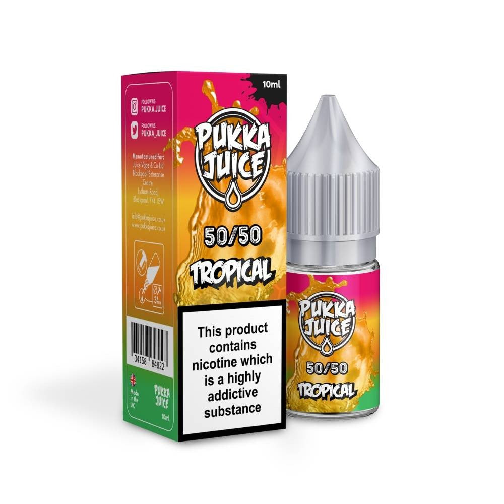 Tropical 50/50 Nic Salt E-Liquid by Pukka Juice | Vape Supplies Aberdeenshire