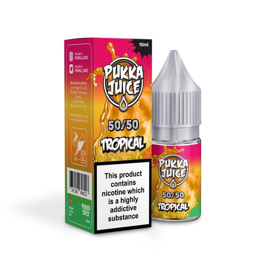 Tropical 50/50 Nic Salt E-Liquid by Pukka Juice | Vape Supplies Aberdeenshire