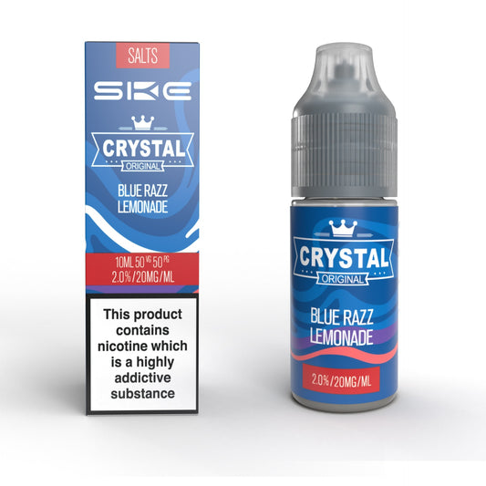 SKE Crystal Blue Razz Lemonade Nic Salts 10ml E-Liquid | Vape Supplies Aberdeenshire