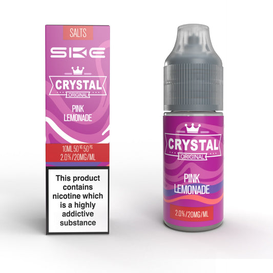 SKE Crystal Pink Lemonade Nic Salts 10ml E-Liquid | Vape Supplies Aberdeenshire