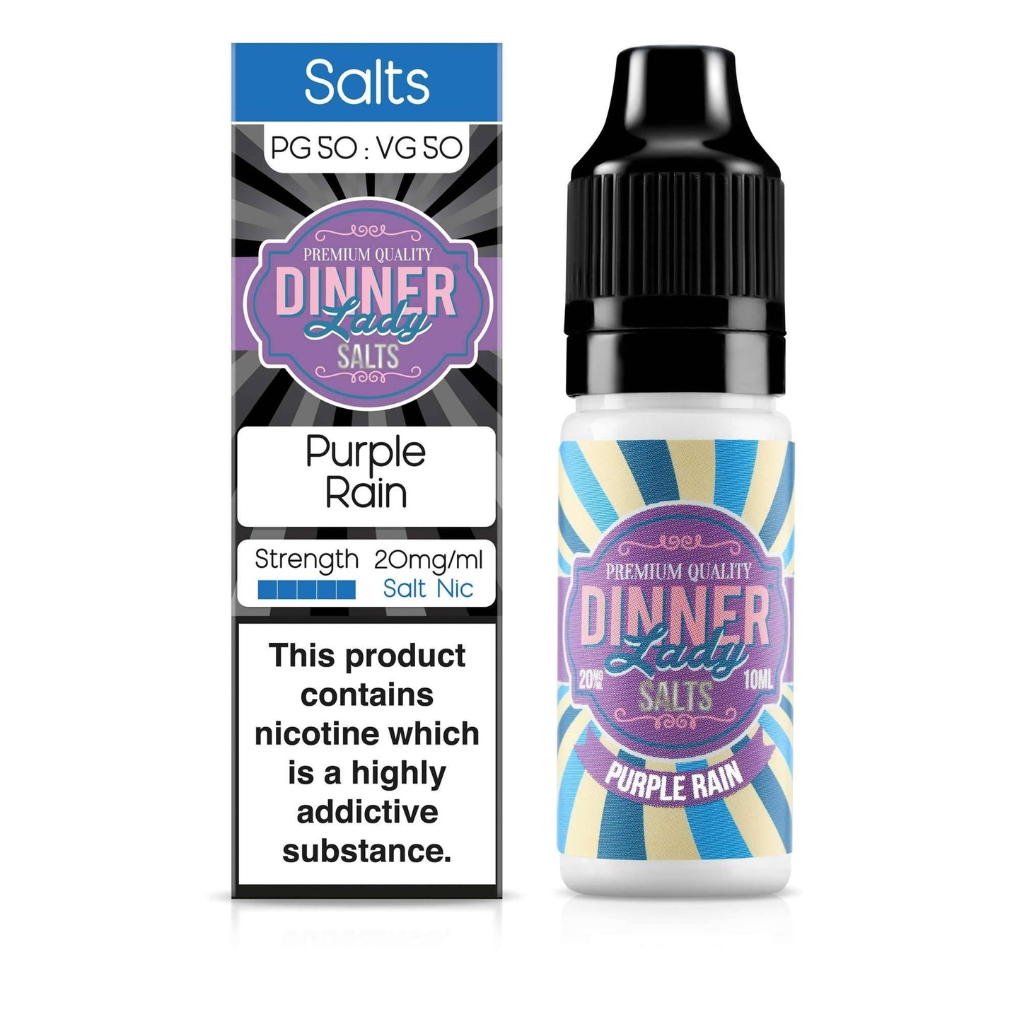 Dinner Lady - Purple Rain Nic Salt E-Liquid