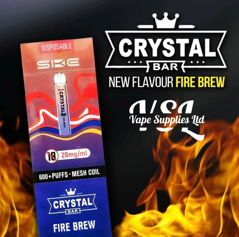 SKE Crystal Bar 600 Fire Brew Disposable Vape 20mg