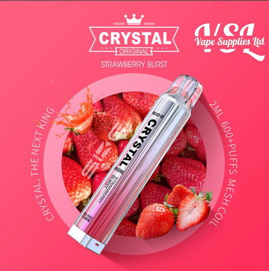 SKE Crystal Bar 600 Strawberry Burst Disposable Vape 20mg